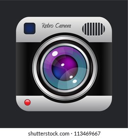 Vintage Photo Camera Icon