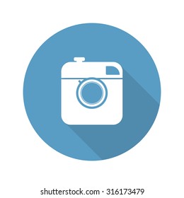 Vintage photo camera icon