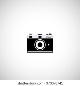 vintage photo camera icon