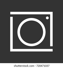 Vintage photo camera icon