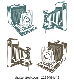 Vintage Photo Camera Vector Illustration
