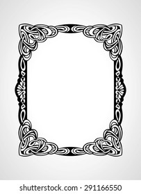 Vintage photo frame border