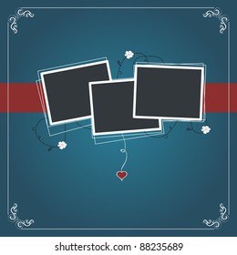 vintage photo frame card
