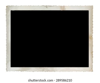 vintage photograph isolated on white background, vector