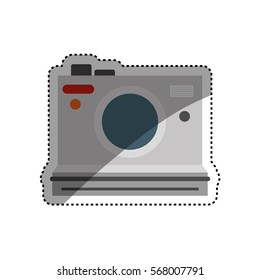 Vintage photographic camera icon vector illustration graphic design