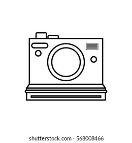 Vintage photographic camera icon vector illustration graphic design