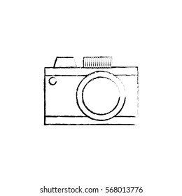Vintage photographic camera icon vector illustration graphic design