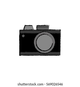 Vintage photographic camera icon vector illustration graphic design