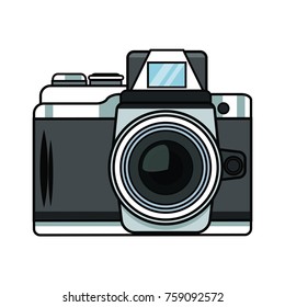 Vintage Photographic Camera Pop Art Icon Stock Vector (Royalty Free ...