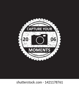 vintage photography badges, labels, emblems and logo design