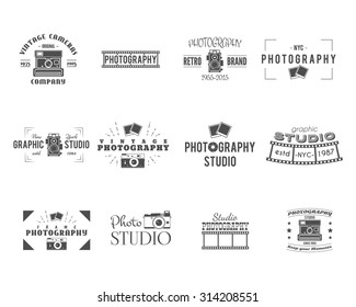 hipster photography logos
