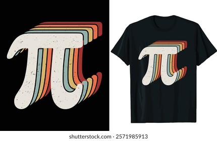 Vintage Pi Day T-shirt Design