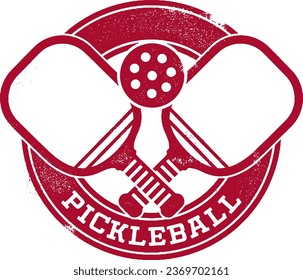 Vintage Pickleball Sport Vector Graphics