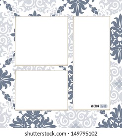 Vintage picture frame. Vector EPS10