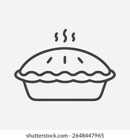 Vintage Pie Safe Line Art Illustration in Minimalist Style