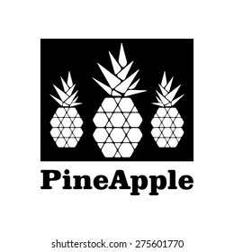 Vintage Pineapple black and white for your business