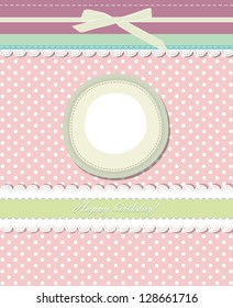 Vintage pink background for invitation, backdrop, card, new year brochure, banner, border, wallpaper, template, texture vector eps 10
