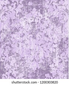 Vintage pink baroque pattern Vector. Beautiful ornament decor. Royal luxury texture backgrounds. Splash painted colors