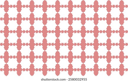 Vintage pink block, line crossed into grid fence repeat pattern, replete image, design for fabric printing