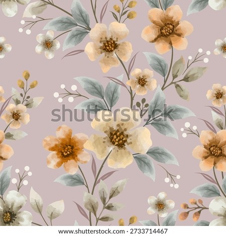 Vintage pink blossom and leaf elements create a seamless floral vector pattern for a nature inspired wallpaper design featuring summer flowers and spring plant illustrations in a colorful art style