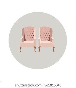 vintage pink chair