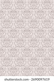 Patrón sin fisuras de damasco rosa de Antiguas, Fondo de pantalla de Vector elegante del patrón del damasco, Vector clásico del patrón del damasco para el Fondo de pantalla, tela, marca, empaquetado, invitaciones, Boda, diseño lujoso.
