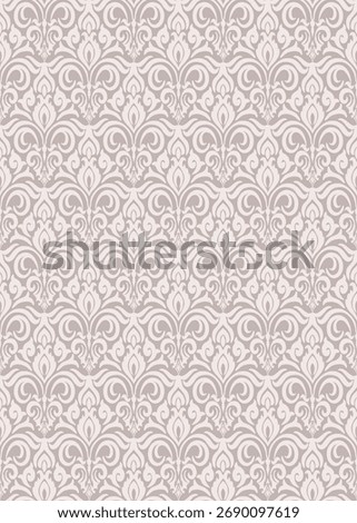 Vintage pink damask seamless pattern, elegant damask pattern vector wallpaper, classic damask pattern vector for Wallpaper, Fabric, Branding, Packaging, Invitations, Wedding, luxury design.