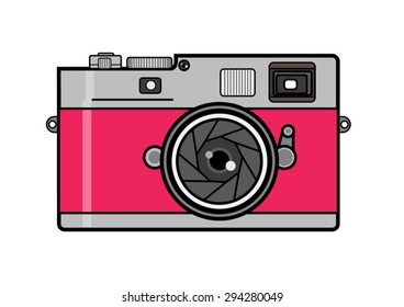 Vintage Pink Film Camera
