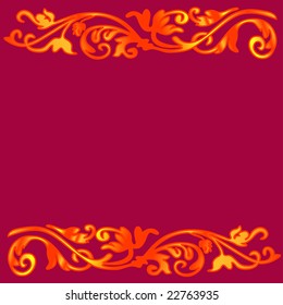 Vintage pink frame (vector)
