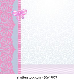 Vintage Pink Grey Card Stock Vector (Royalty Free) 80649979 | Shutterstock