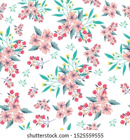 fondo de patrón transparente rosa vintage
