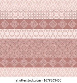 Vintage pink seamless pattern, design element in Eastern style. Geometric ornament. Luxury element in Eastern style. Geometry decoration for wallpaper, background, web page. Arabic motifs. Vector