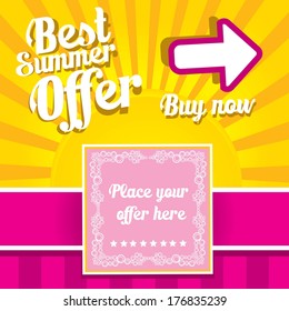 Vintage pink vector background with place for your text. retro color cover and postcard design template