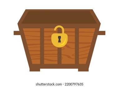 Pecho Pirata Vintage. Ilustración del vector