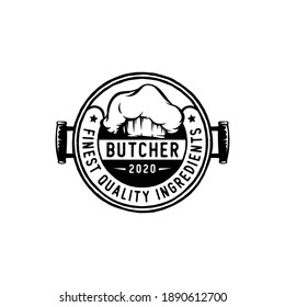 Vintage pirates designed emblem, labels, logo and designed elements