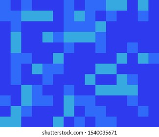 Vintage pixel style advertising with square. Advertising web illustration. Space background. 8-bit Concept illustration. Retro style. Graphic element. Banner template. Pixel vector. Geometric shape.
