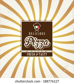 Vintage pizza background