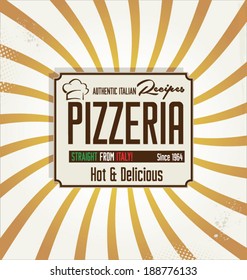 Vintage pizza background