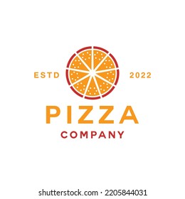 vintage Pizza Italy Logo vector design graphic for badge emblem for restaurant food