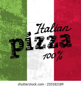 Vintage pizza sign