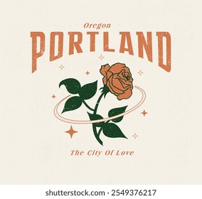 vintage plotland rose graphic, vintage rock fest print artwork, women's  t-shirt design, vintage slogan typography t-shirt design