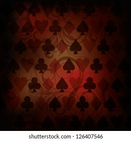 Vintage Poker background, vector illustration