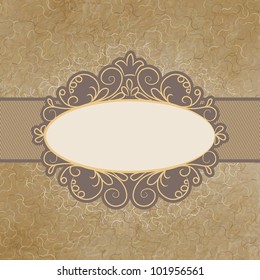 Vintage polka dot card with lace. And also includes EPS 8 vector