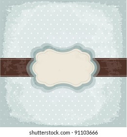 Diseño de puntos polka vintage