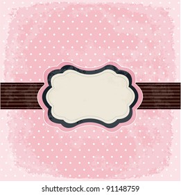 vintage polka dot design