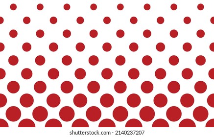 Vintage polka dot pattern. Vector Illustration.