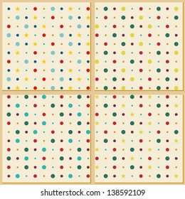 Vintage polka dot texture background
