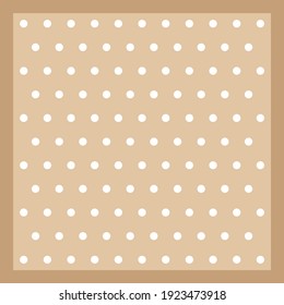 Vintage polka dots background. Vector patch for print, fabric, scarf design.