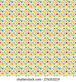 Vintage polka dots old. Symmetrical, infinite, and each successive motif of dots and points in the retro old style.