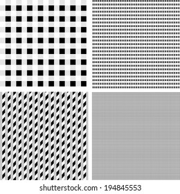 Vintage Polka Dots squared . Patterns set (vector version).